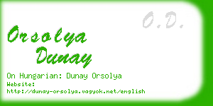 orsolya dunay business card